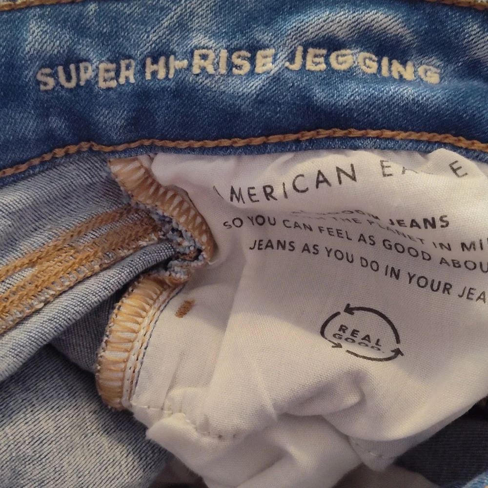 American Eagle Next Level Stretch Super High-rise Jeggings Women's Size 6 - Picture 16 of 16